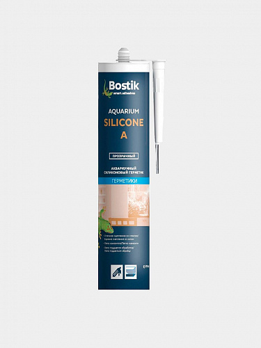 Герметик для аквариумов Bostik Aquarium Silicone, прозрачный, 310 мл