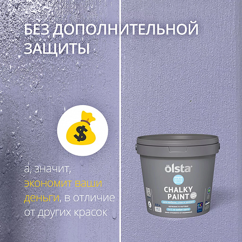 Краска для мебели, стен и дверей Olsta CHALKY PAINT