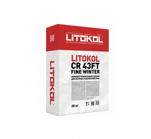 Зимняя быстротвердеющая ремонтная смесь LITOKOL CR 43FT FINE WINTER 25 кг