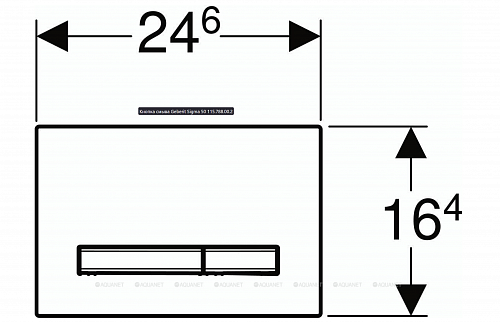 Смывная клавиша Geberit Sigma 50 115.788.00.2